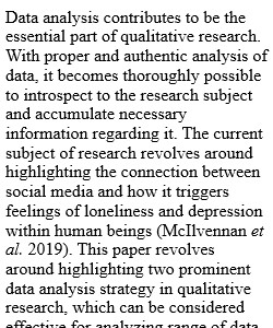 How data analysis and methodology contribute to the course of research?